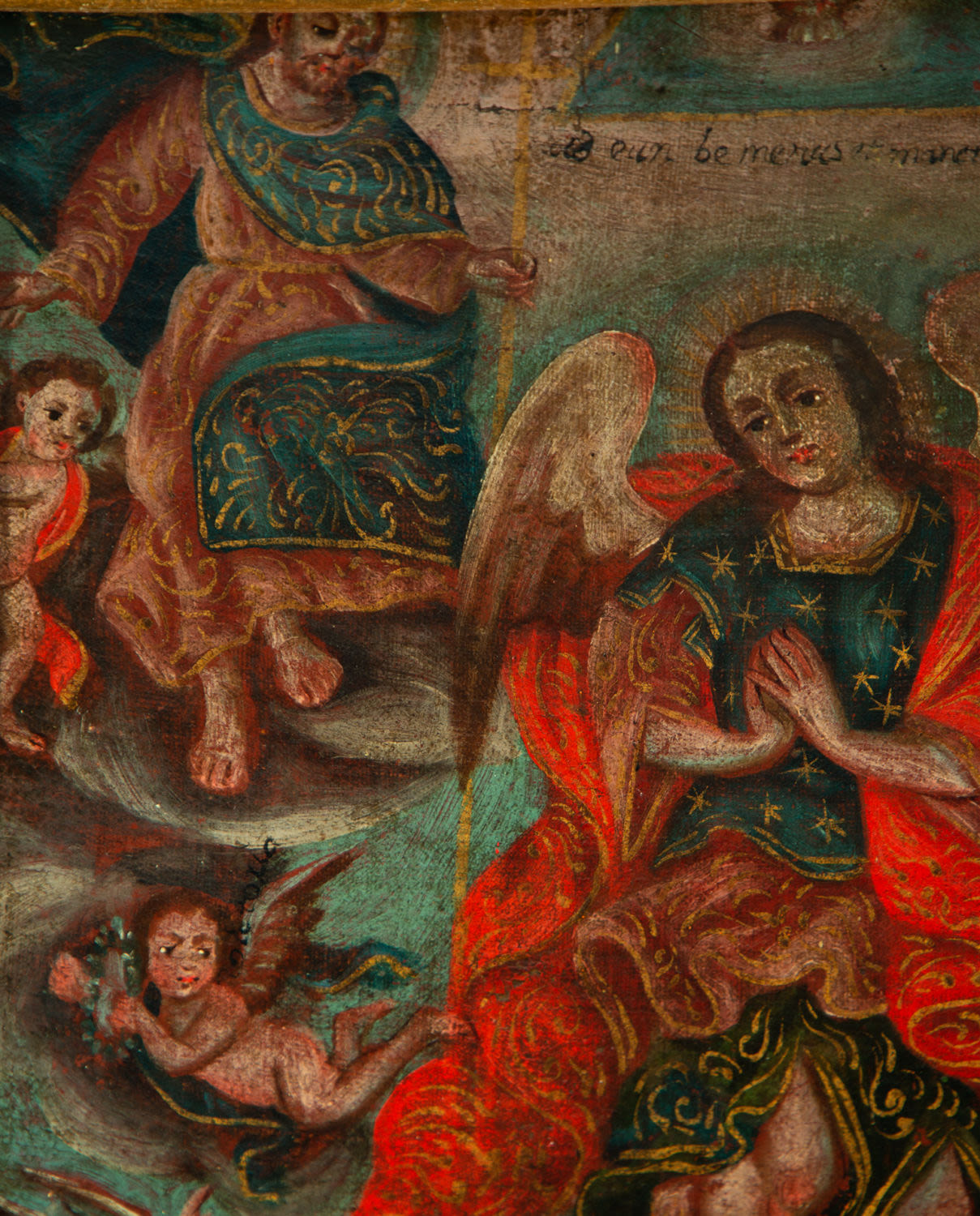 The Ascension of the Virgin Mary, Cuzco colonial school of the 17th century - Image 4 of 11