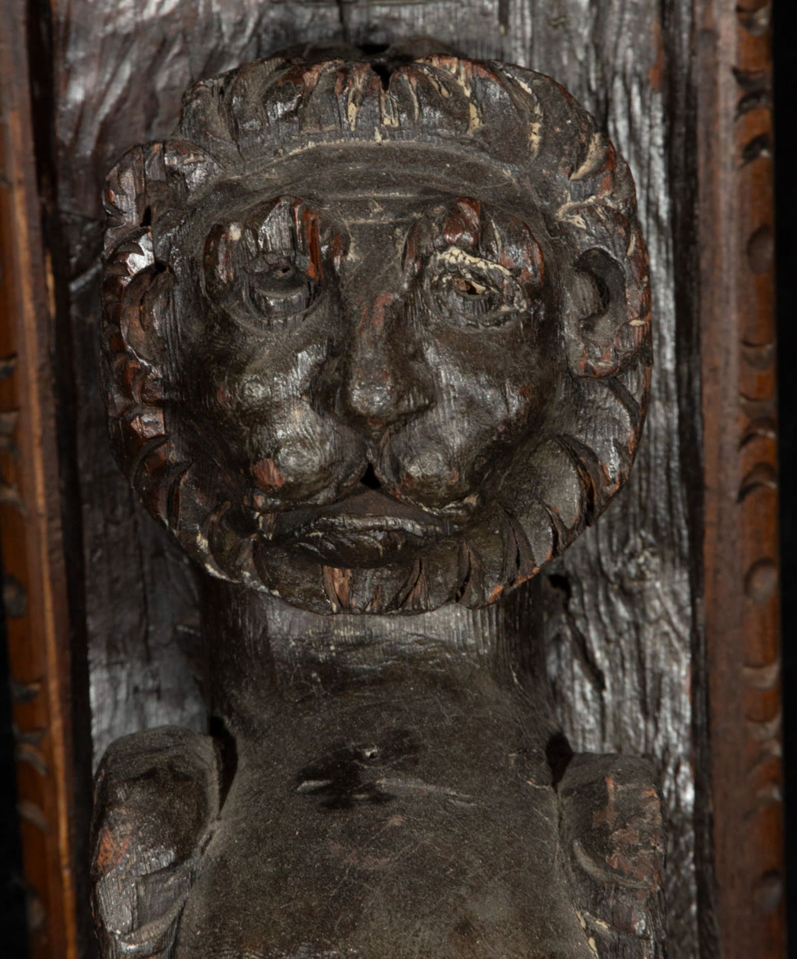 Pair of Gothic corbels, 15th century - Image 4 of 8