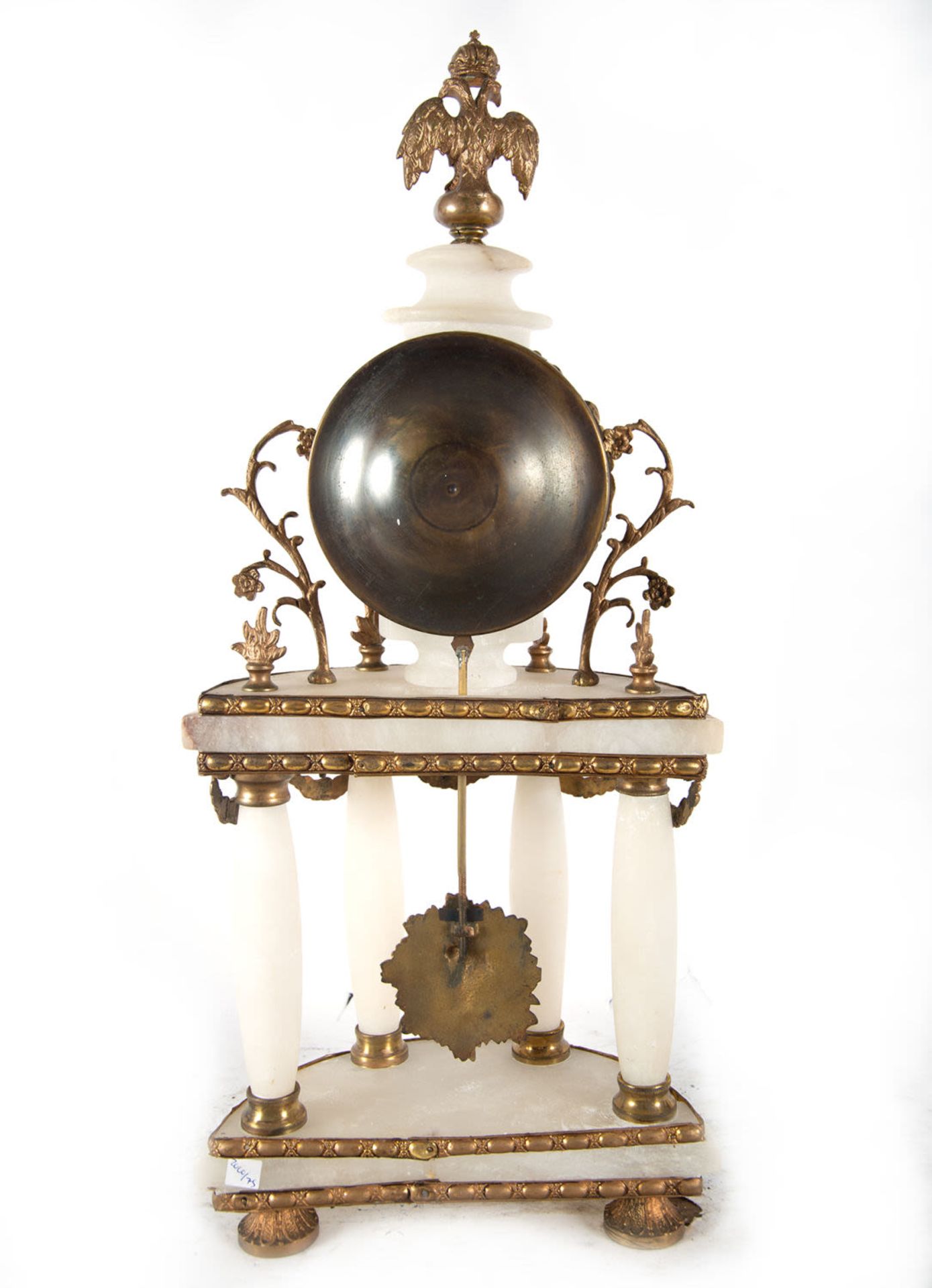 Napoleon III style clock in alabaster and calamine, late 19th century - Bild 4 aus 4