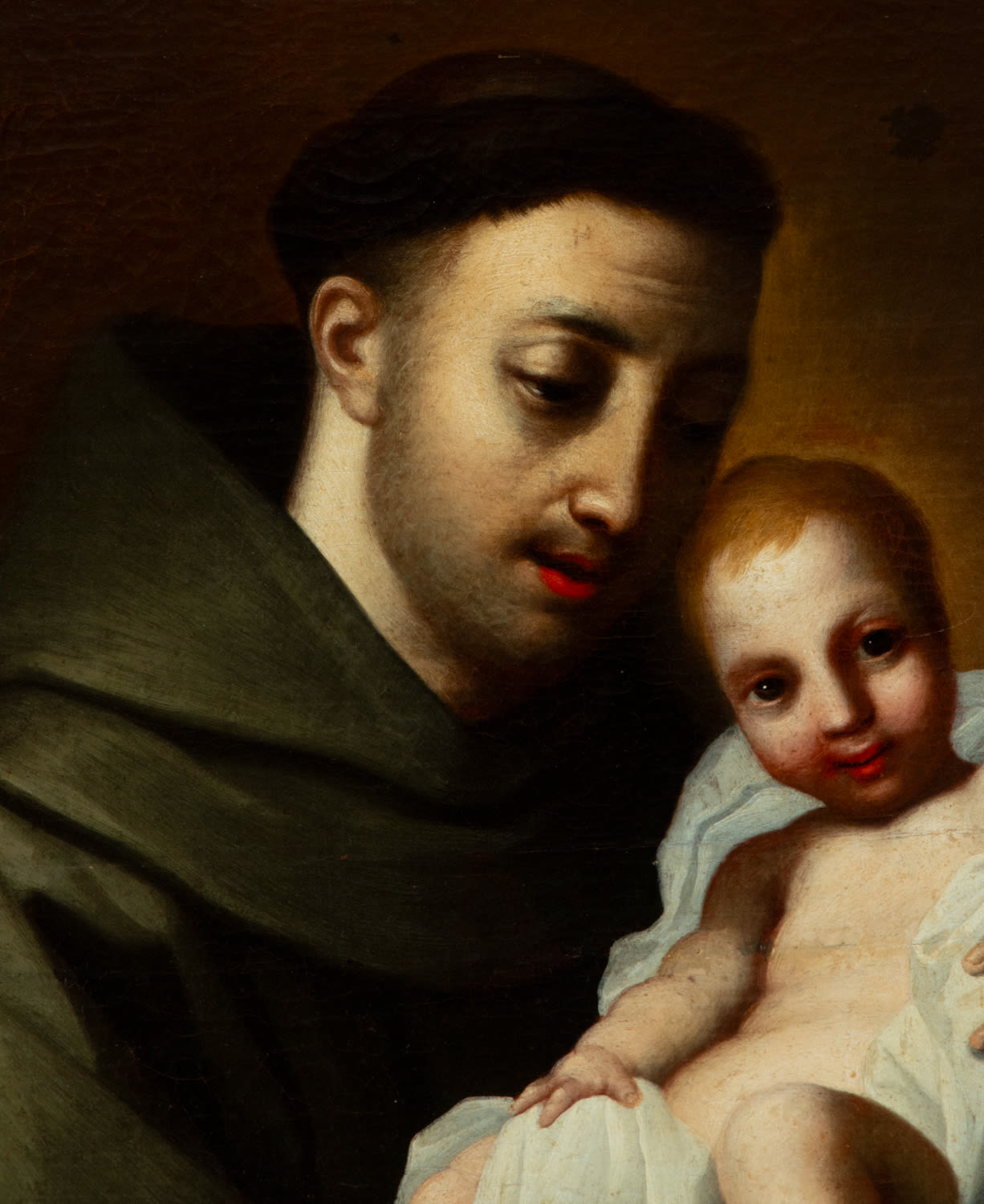 Antonio Balestra, Saint Anthony of Padua with Baby Jesus in his arms, 17th century - Image 5 of 6