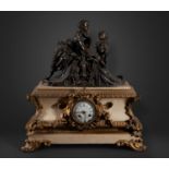 Large Napoleon III Table Clock