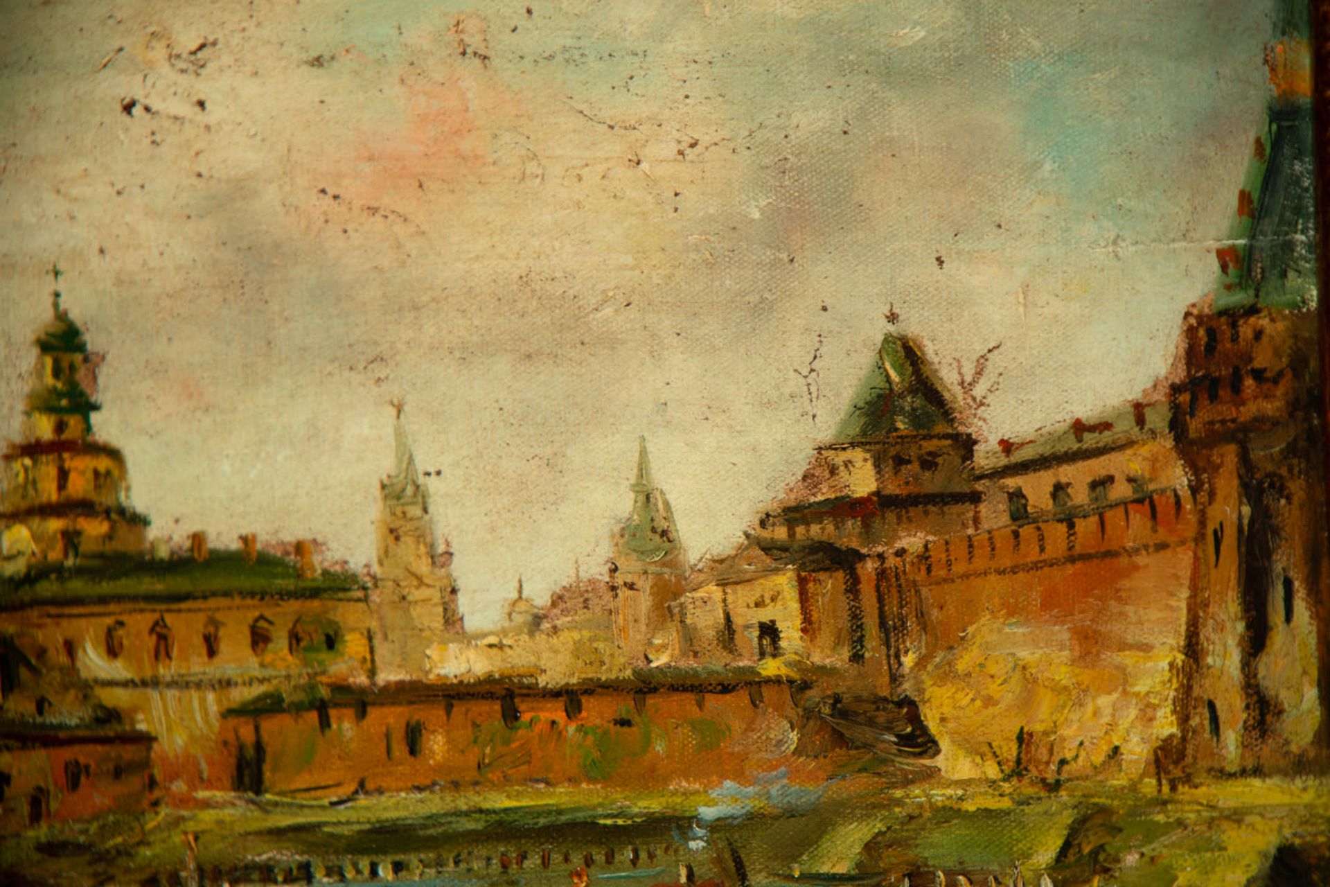 Preparatory work for a view of Moscow, 19th century Russian school - Bild 4 aus 9