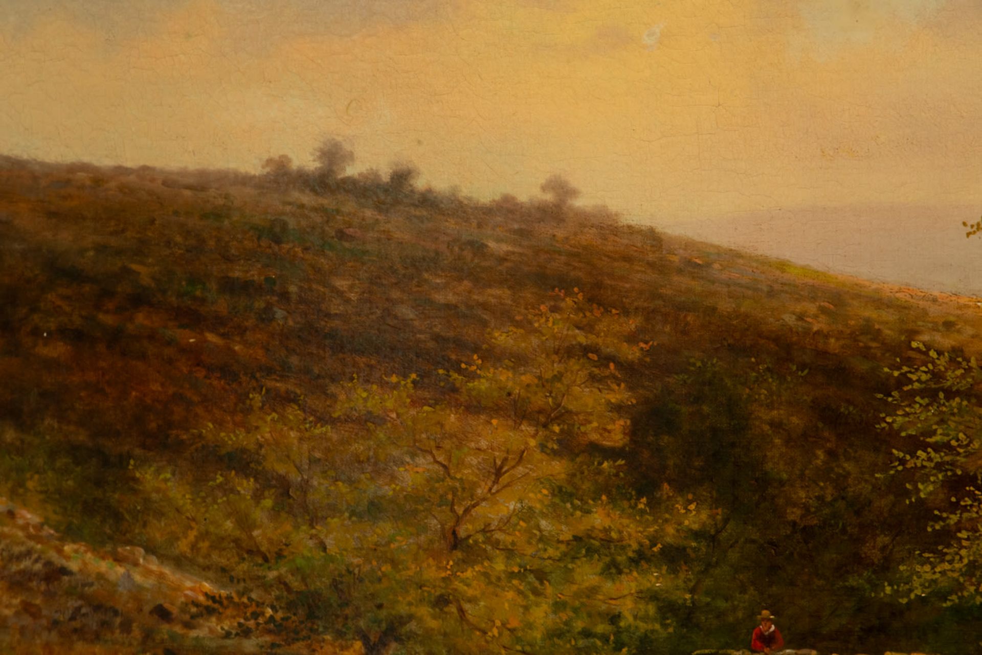 Carlos de Haes (signed), Landscape, Spanish school, 19th century - Image 4 of 5