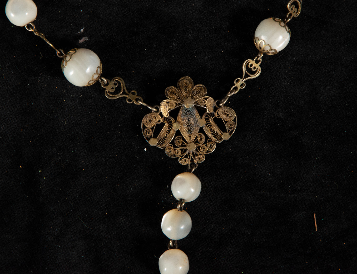 19th century silver filigree rosary - Image 3 of 3