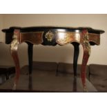 Boulle Louis XV period coffee table in tortoiseshell marquetry and embossed brass, late 17th century