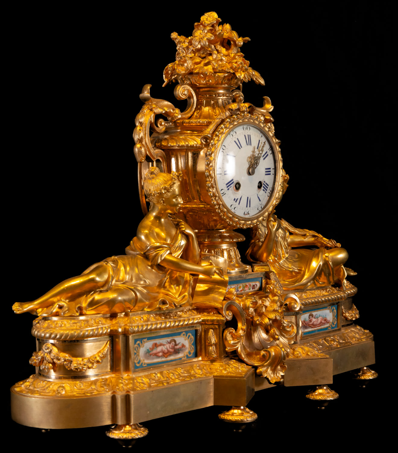 Important Napoleon III Grand Garrison clock in mercury-gilded bronze, France, 19th century - Image 13 of 14