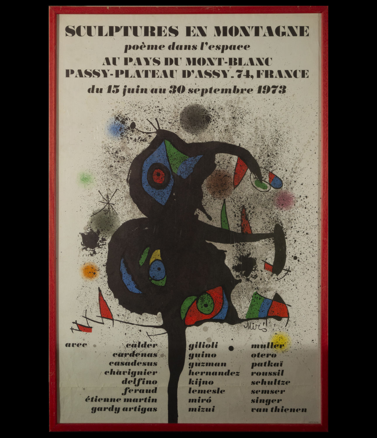 Poster, Joan Miró (Barcelona, ​​1893-Palma de Mallorca, 1983), 20th century