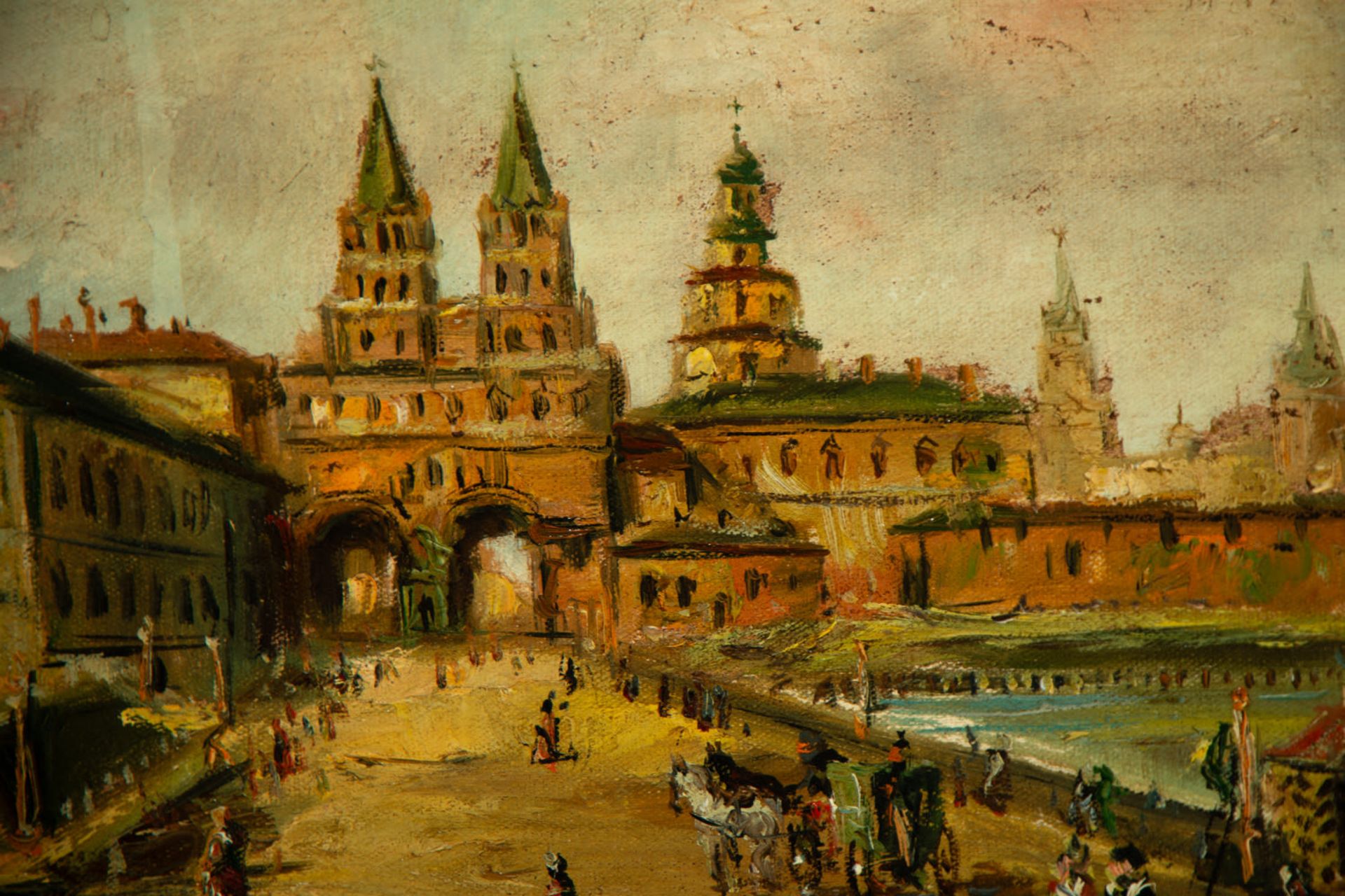 Preparatory work for a view of Moscow, 19th century Russian school - Image 3 of 9