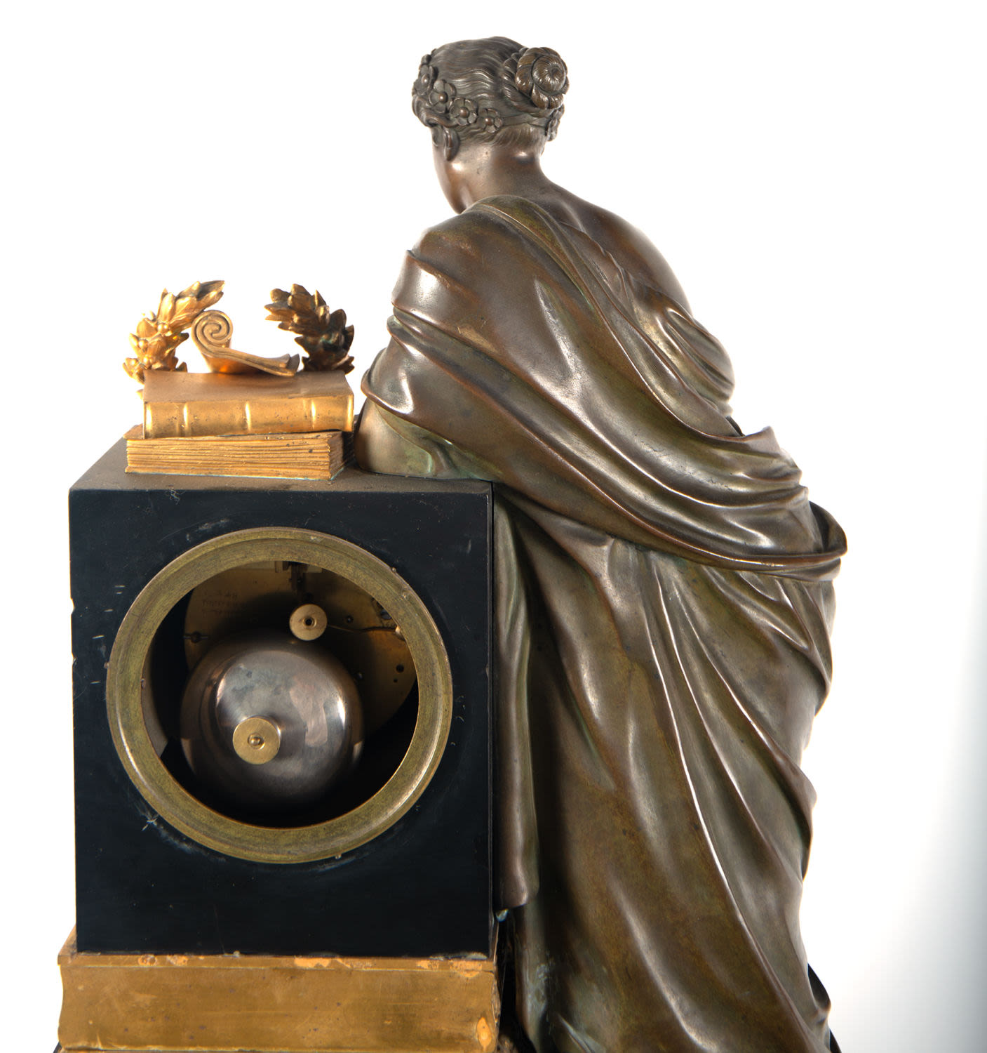 Large mantle clock representing the Goddess Venus, 19th century - Image 7 of 8