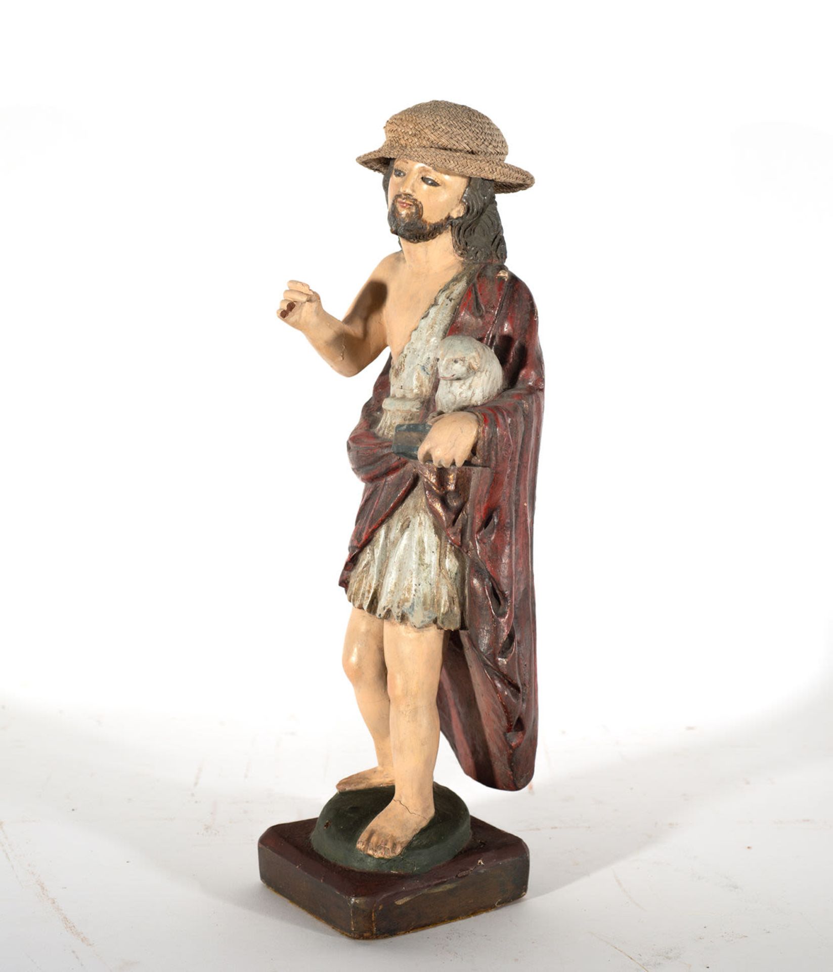 Christ the Good Shepherd, Quito colonial school of the 18th century - Bild 2 aus 4