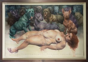 "The woman who loved dogs", Roberto Fabelo (Camaguey, Cuba, 1950), Contemporary Latin American Art o