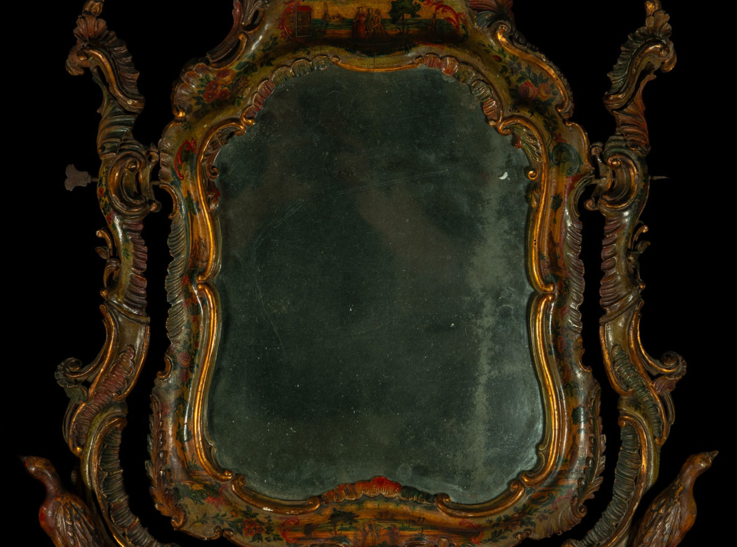 Rare and Exquisite Mexican Colonial Dressing Table Mirror Furniture for Noble Lady, New Spain of the - Image 13 of 18