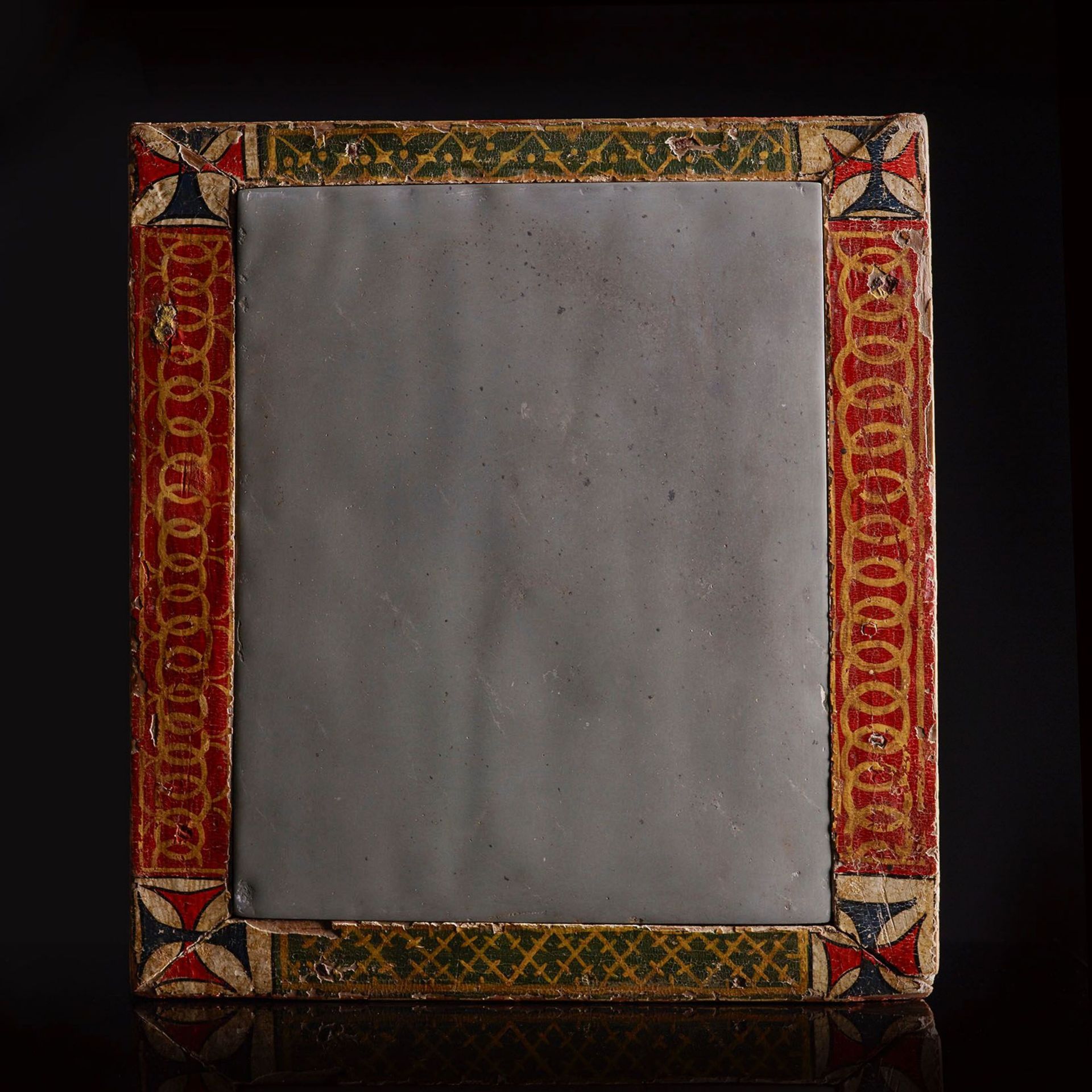 Important Gilt and Polychromed Frame, Tuscany, Italy, 14th to 15th Century