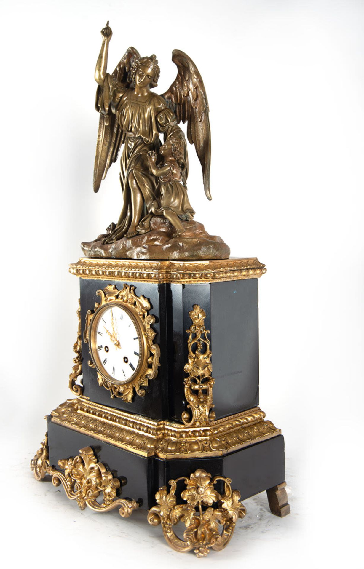 Napoleon III garniture depicting the Angel Gabriel with two candlesticks, second half of the 19th ce - Bild 7 aus 11