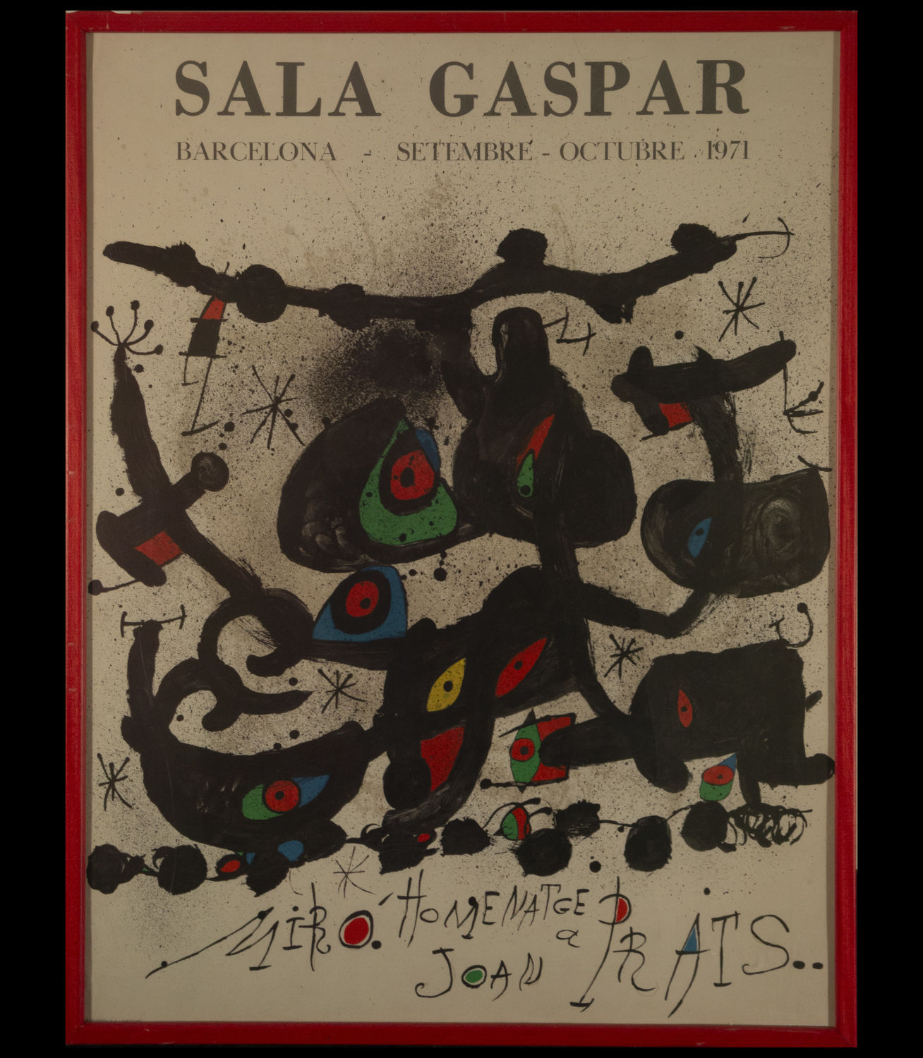 Poster, Joan Miró (Barcelona, ​​1893-Palma de Mallorca, 1983), 20th century