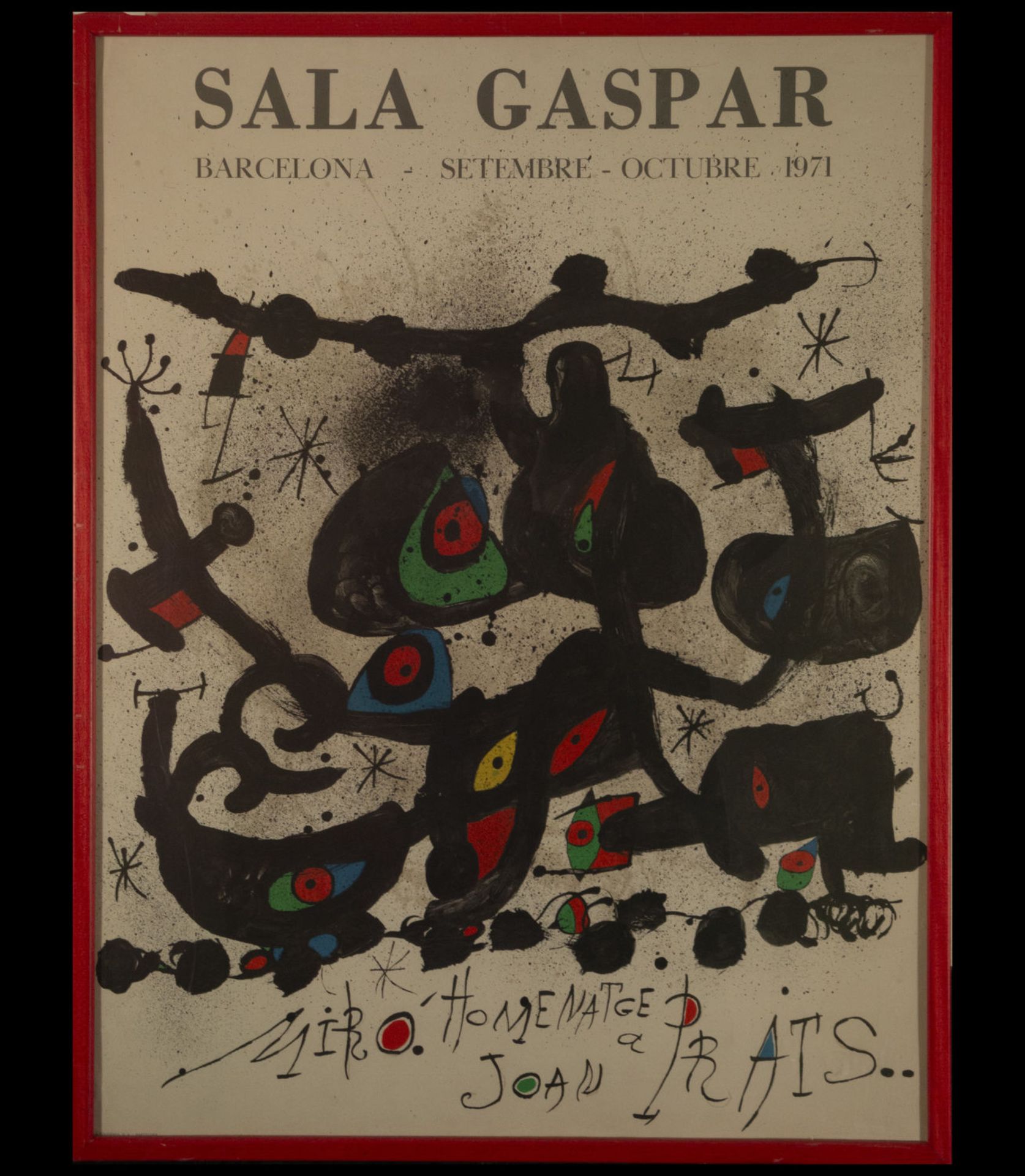 Poster, Joan Miró (Barcelona, ​​1893-Palma de Mallorca, 1983), 20th century