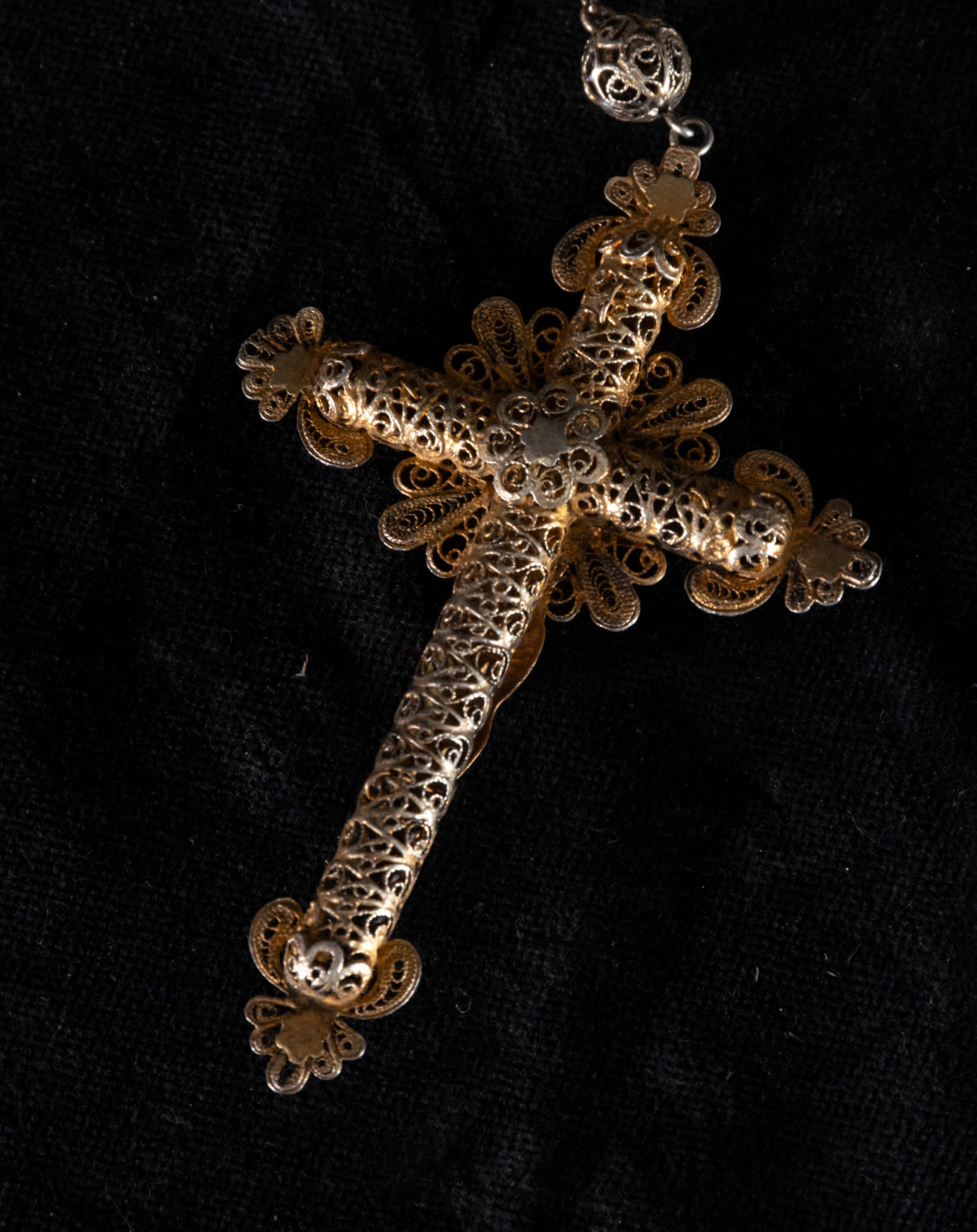 Filigree Rosary in Sterling Silver, 19th Century - Image 3 of 3