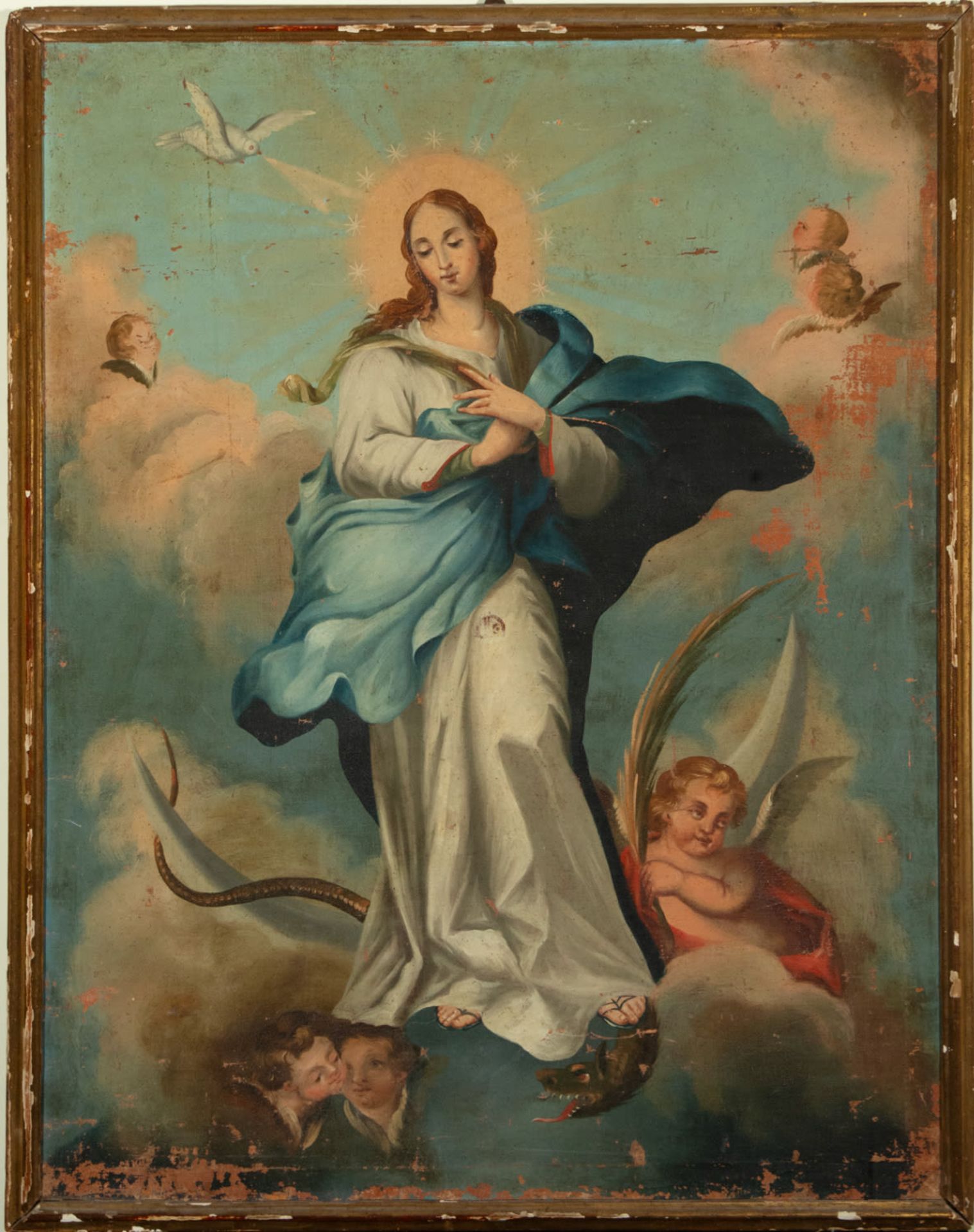 Inmaculada en Gloria, colonial school from the late 18th century - Image 2 of 8