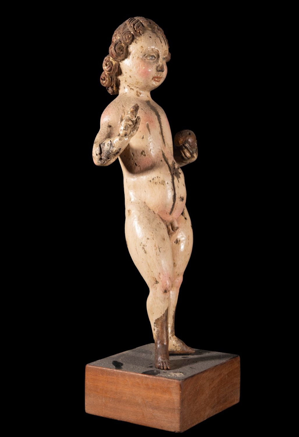 Large Enfant Jesus of the Ball of Mechelen, Gothic school of Mechelen from the 15th century - Image 5 of 7