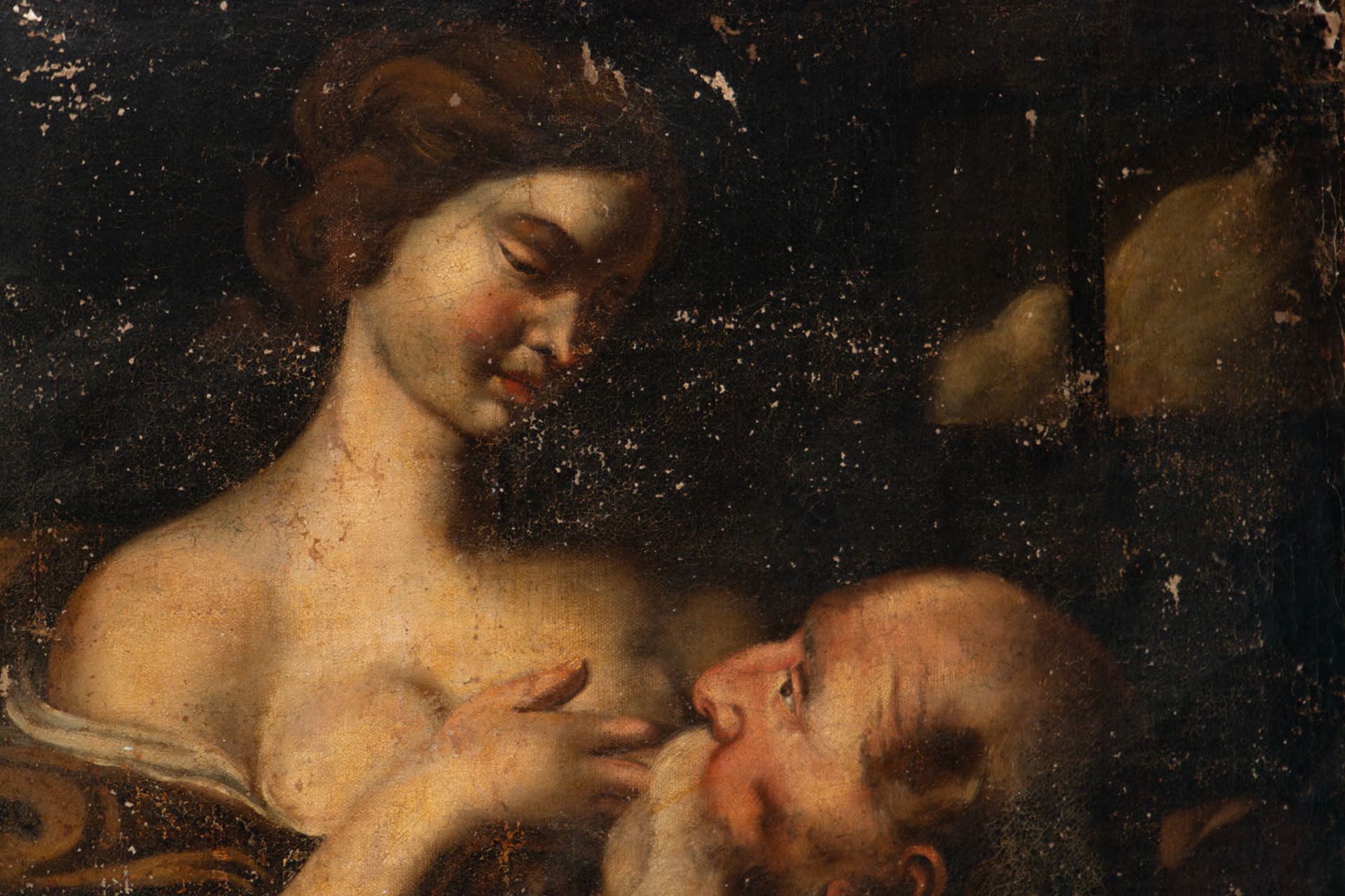 Roman Charity, Bolognese school of the 17th century - Image 4 of 4