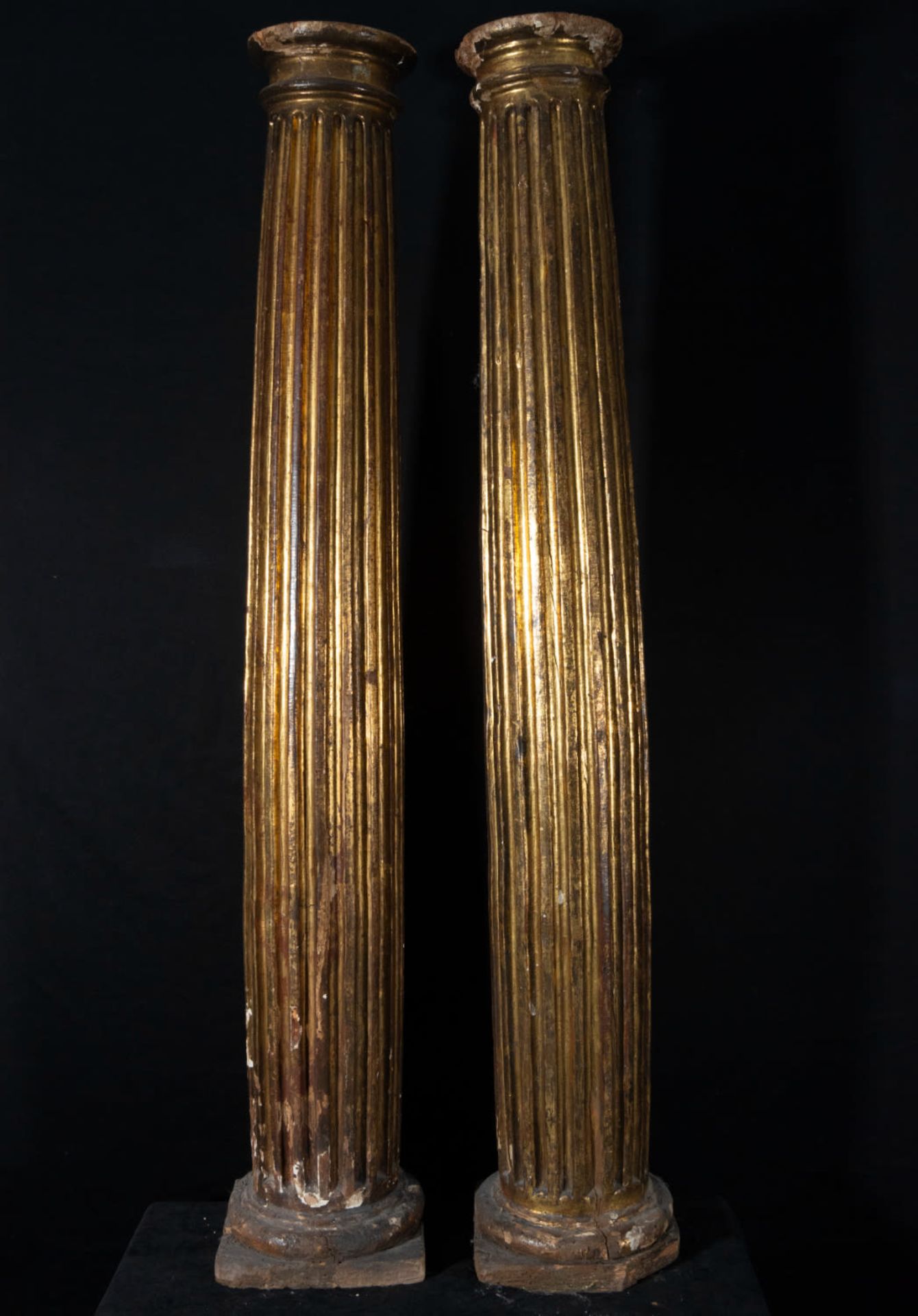 Important Pair of Portuguese or Italian Renaissance columns from the 16th century