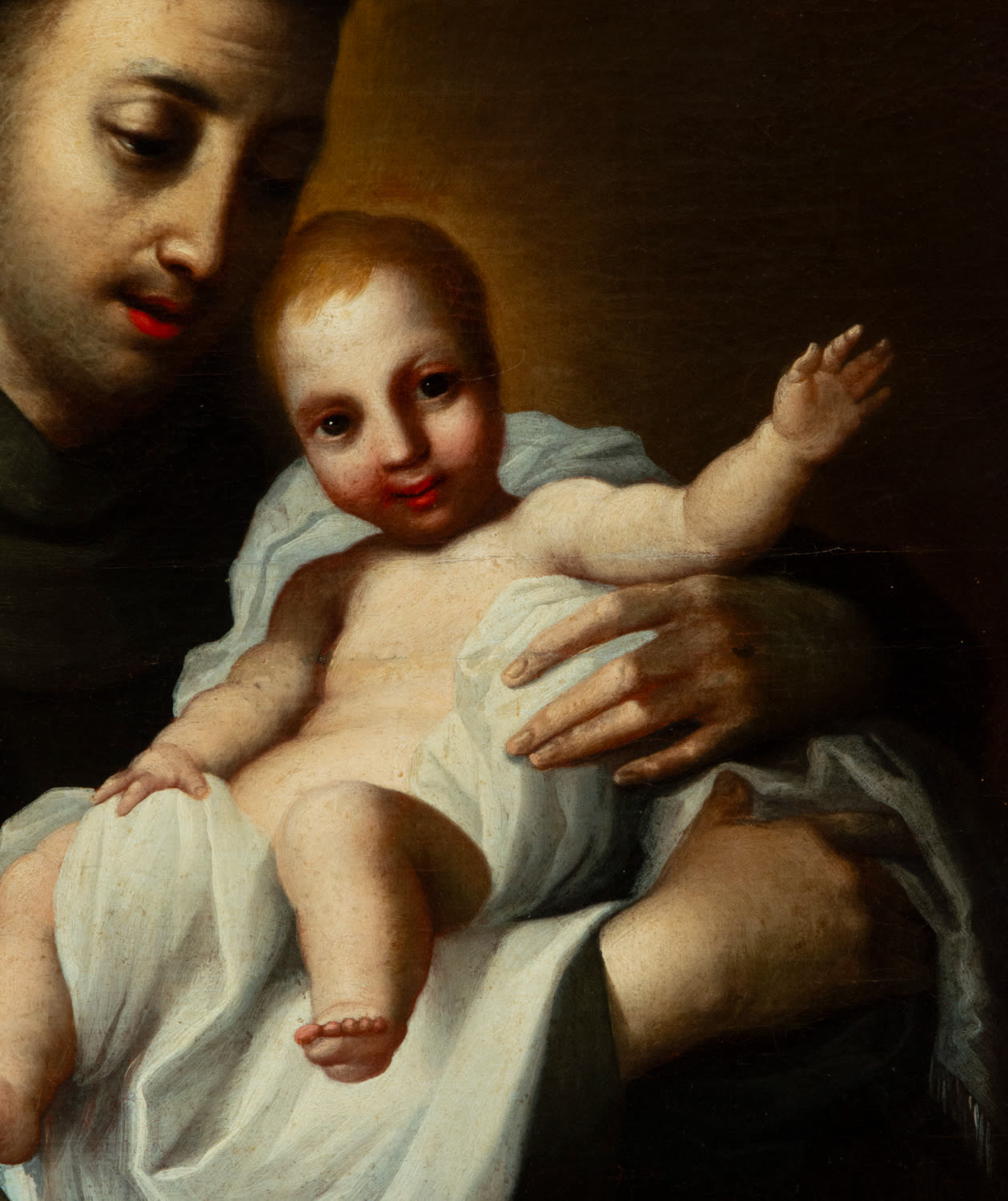 Antonio Balestra, Saint Anthony of Padua with Baby Jesus in his arms, 17th century - Image 4 of 6