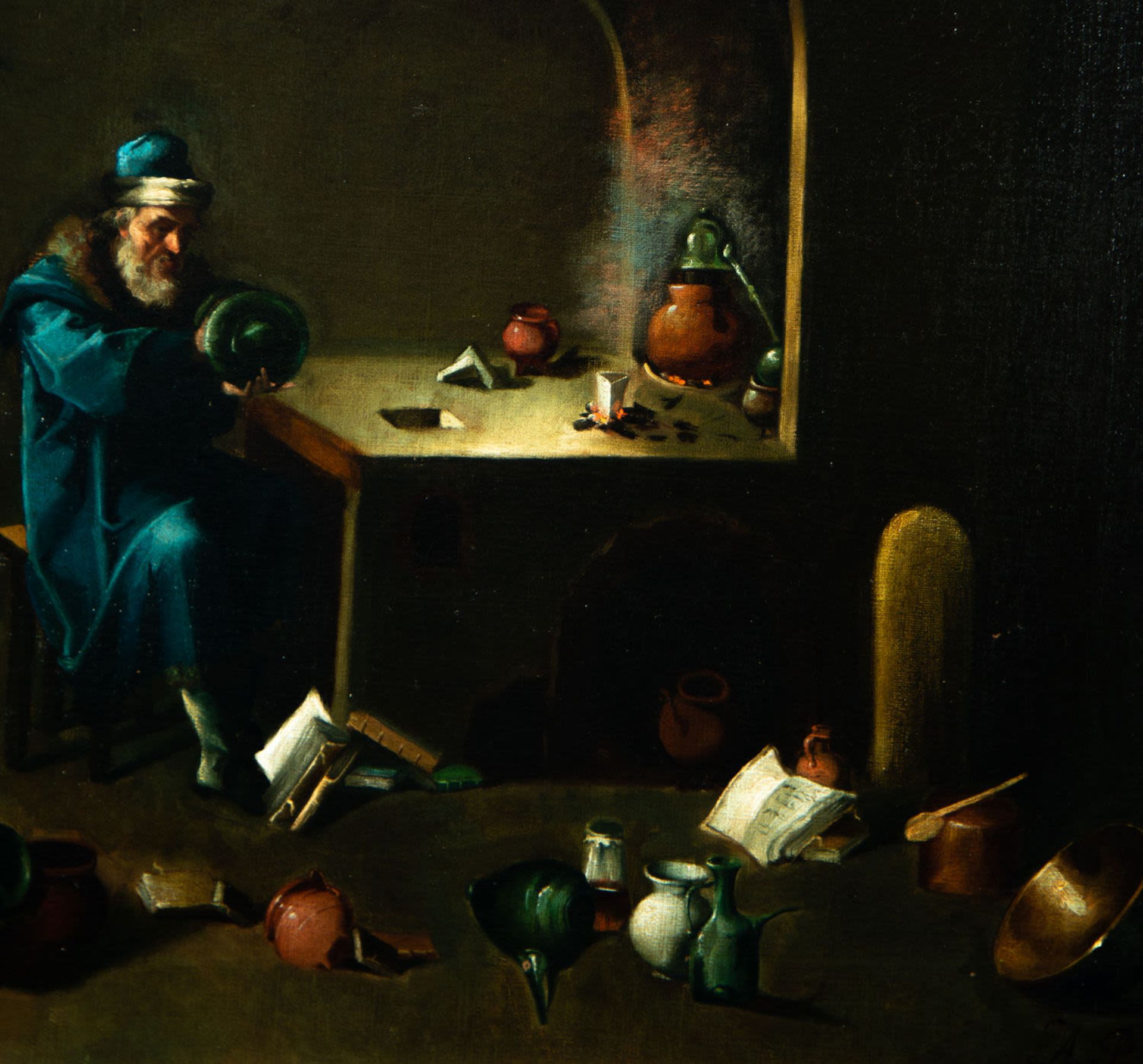 "The Alchemist", circle of David Teniers II (Antwerp, 1610 - Brussels, 1690) - Bild 5 aus 7