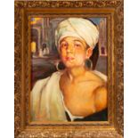 Orientalist child portrait, signed CARAZO MARTINEZ Ramón (1896-1936), 20th century Spanish school