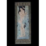 Art Nouveau relief of a Naked Lady, Enrique Orejudo, 20th century