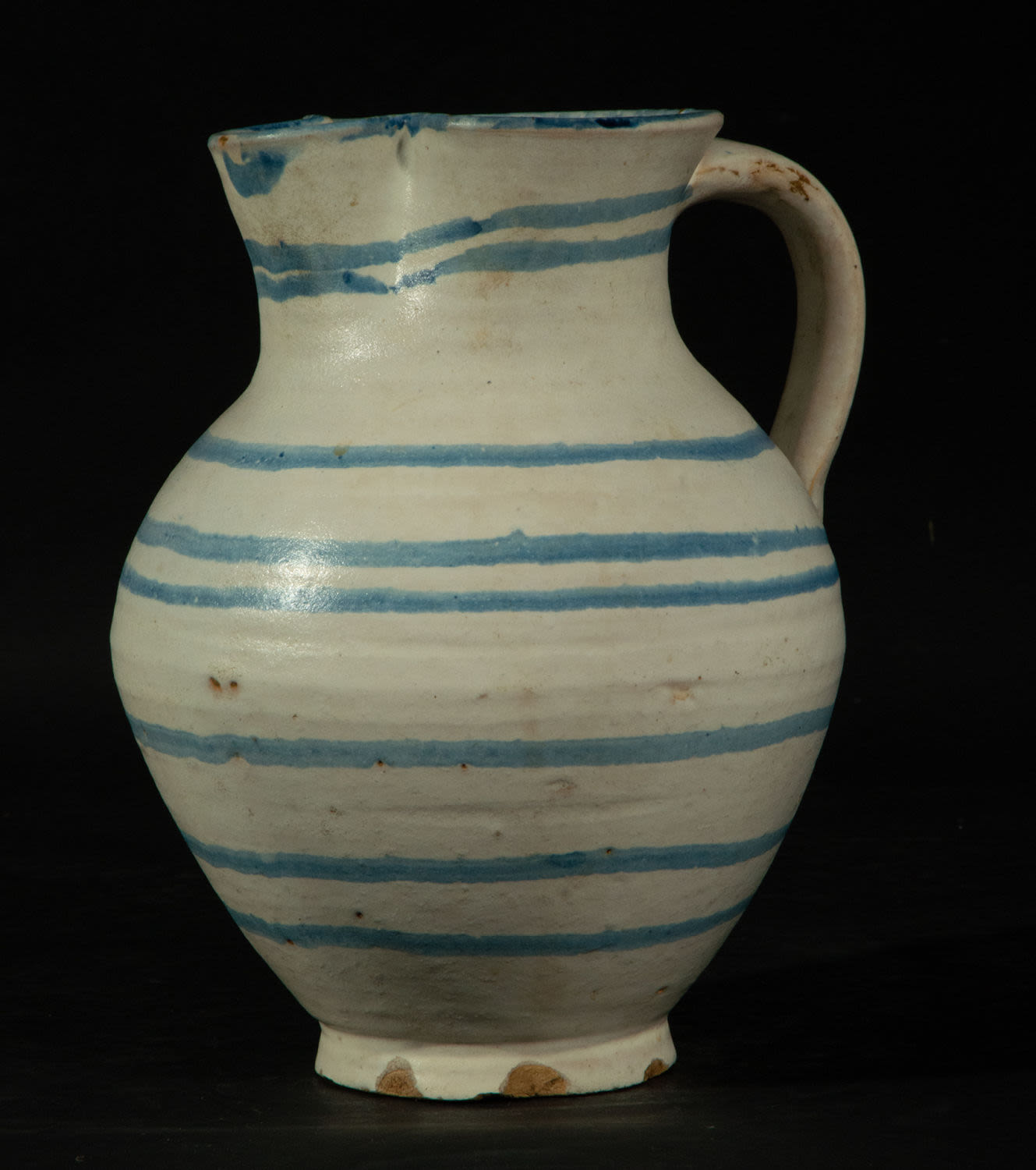 Talavera Wine Jug, 19th century - Image 2 of 3