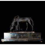 Bronze horse with built-in base, European post-impressionist school of the early 20th century