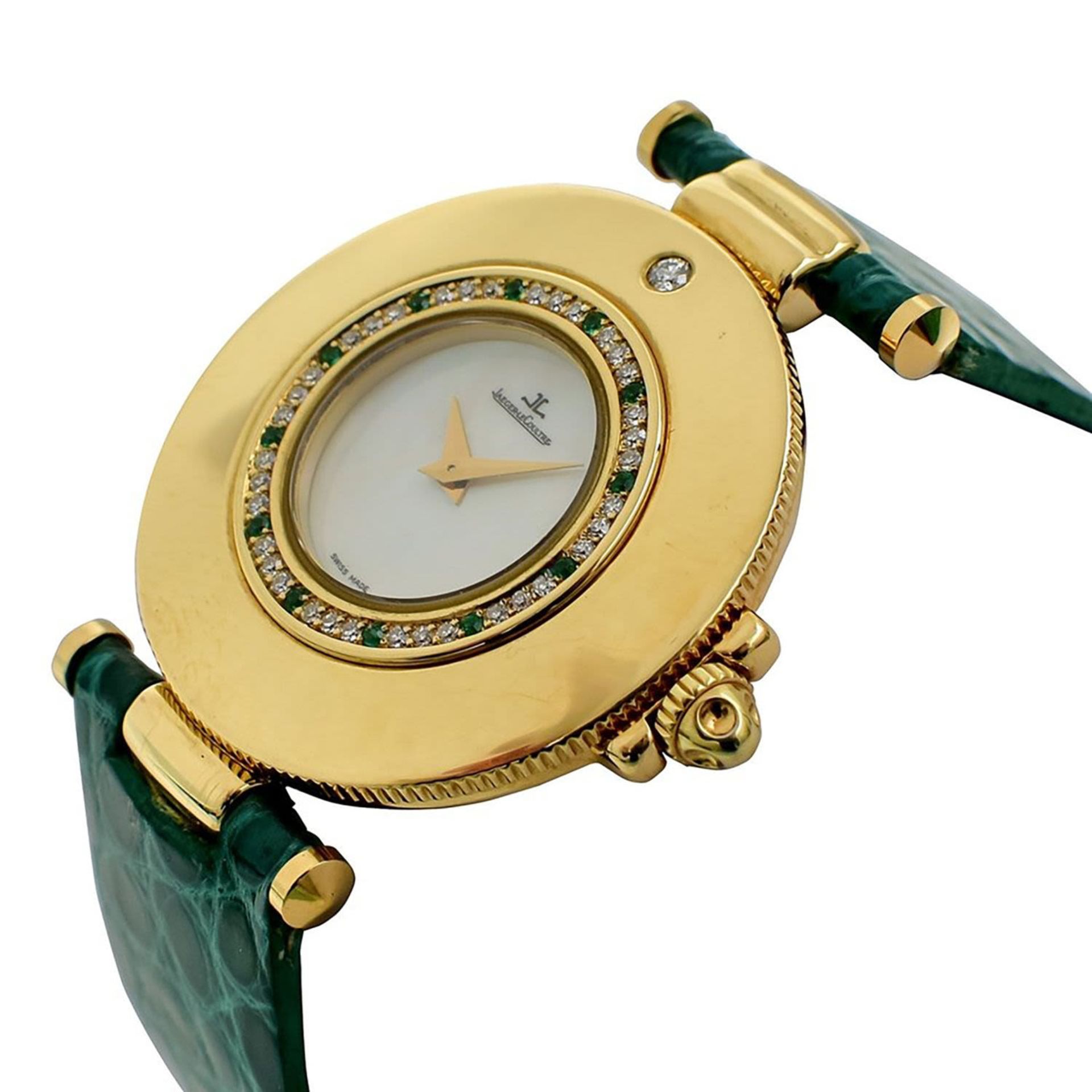 Elegant Vintage Jaeger Le Coultre wristwatch in 18k gold Rendez-Vous model. For Lady - Bild 2 aus 5