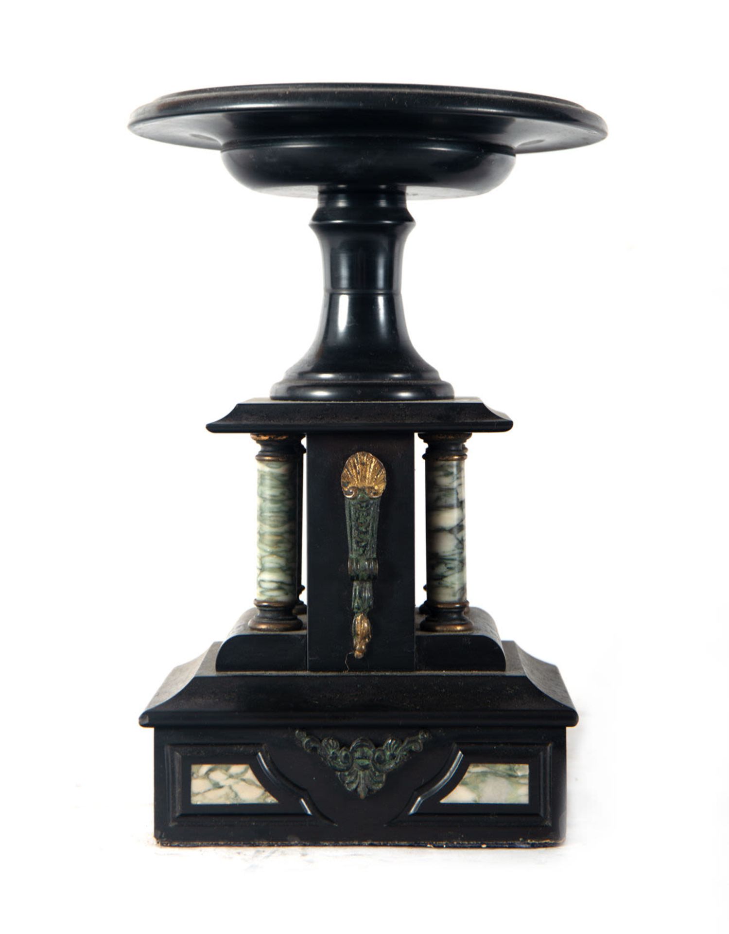 Art Nouveau garniture with mercury pendulum, early 20th century - Image 4 of 7
