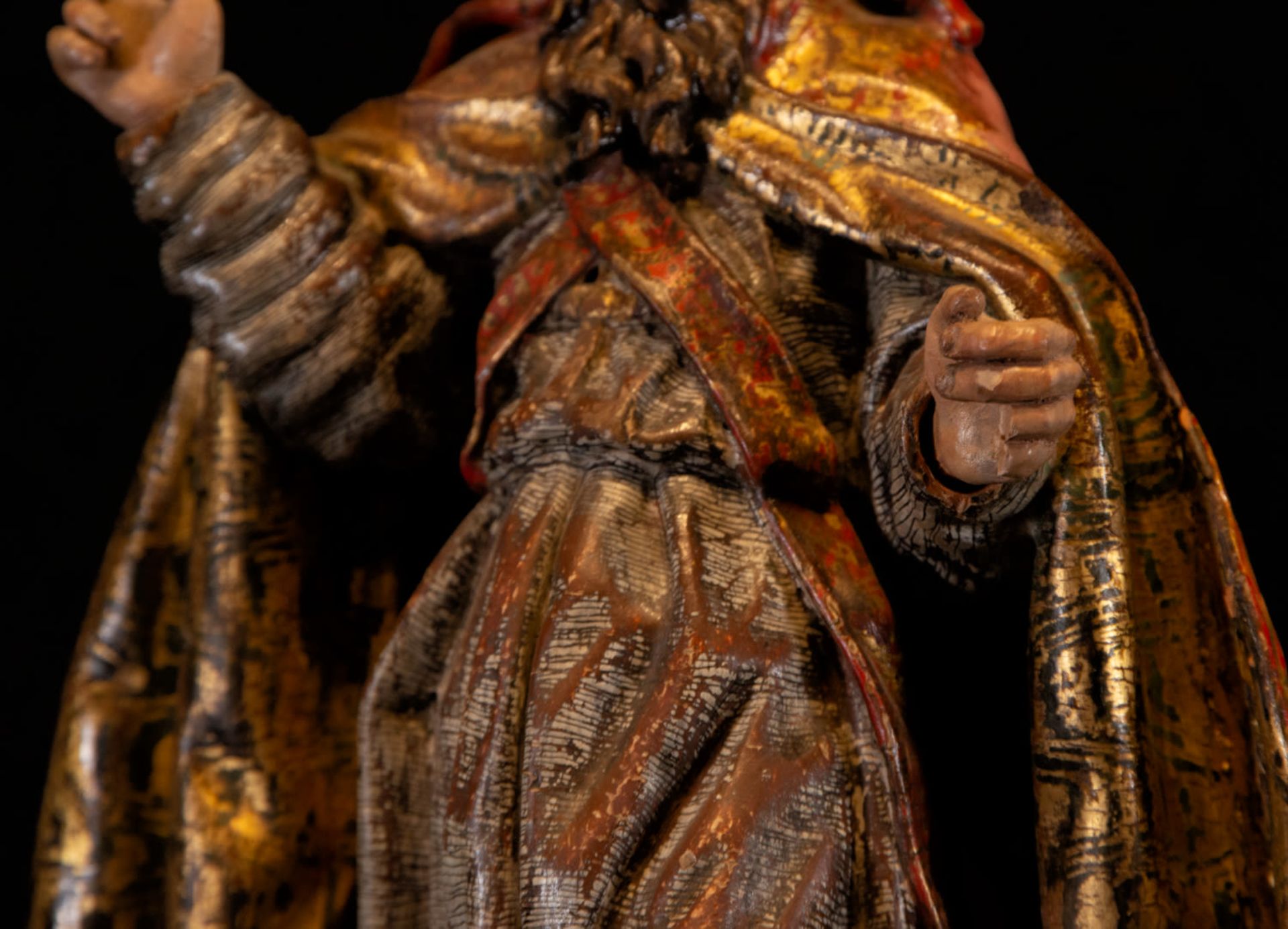 Sculpture of Saint Nicholas of Bari, 17th century - Image 5 of 6