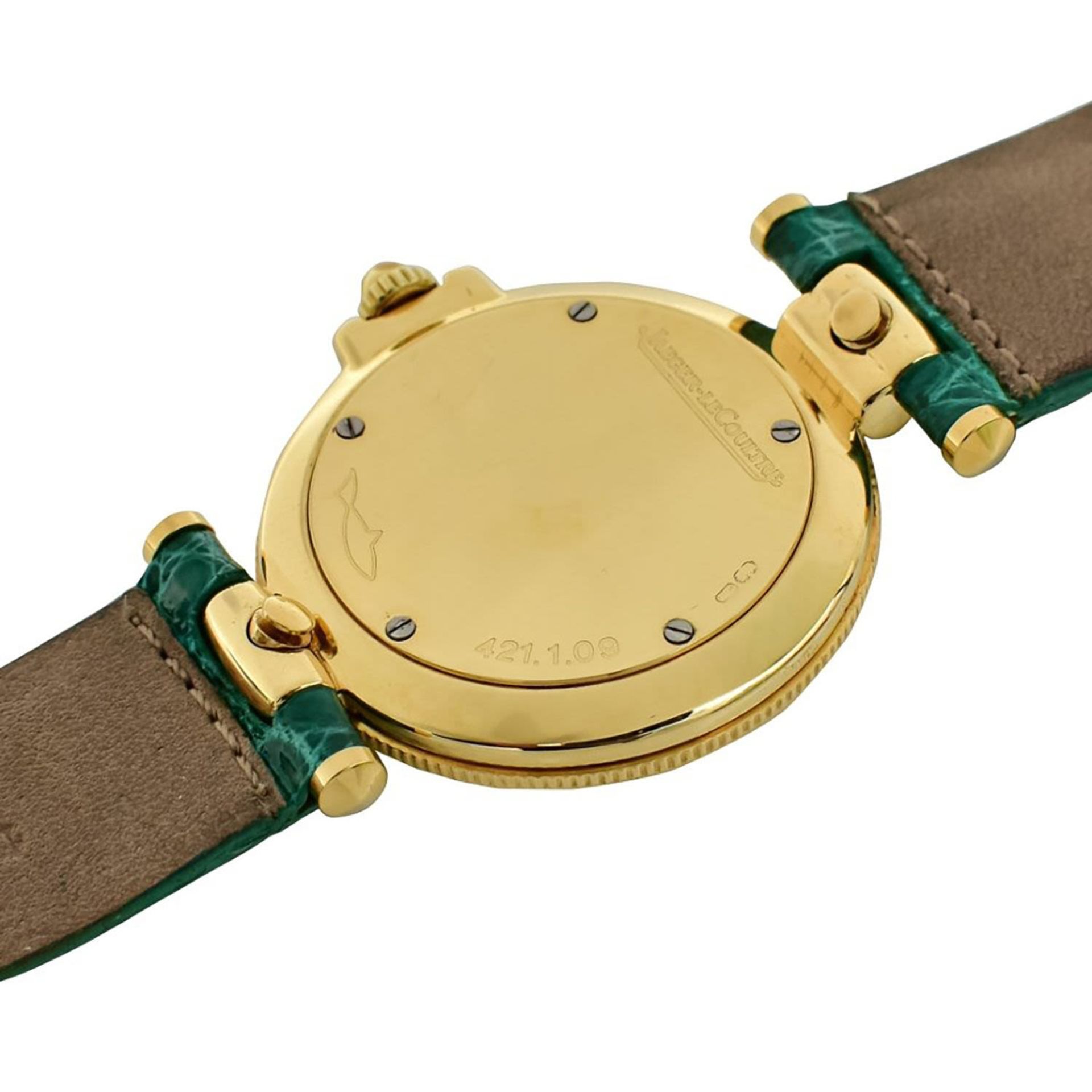 Elegant Vintage Jaeger Le Coultre wristwatch in 18k gold Rendez-Vous model. For Lady - Bild 3 aus 5