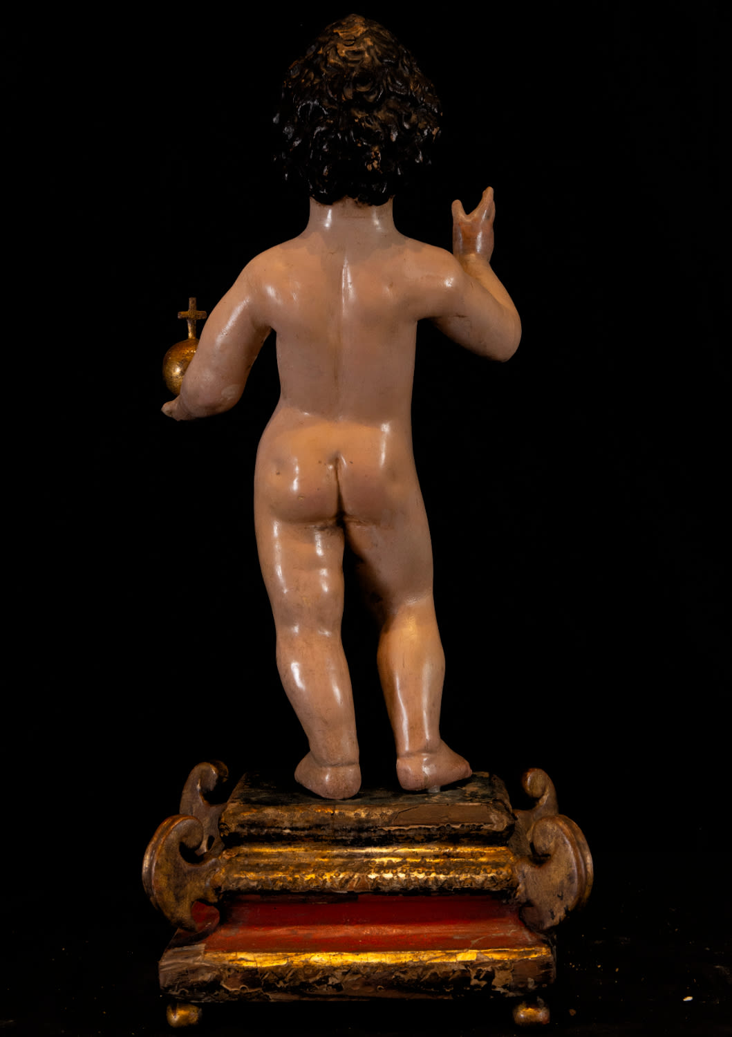 Sculpture of the Child of the Ball, Spanish school, 17th century - Image 4 of 4