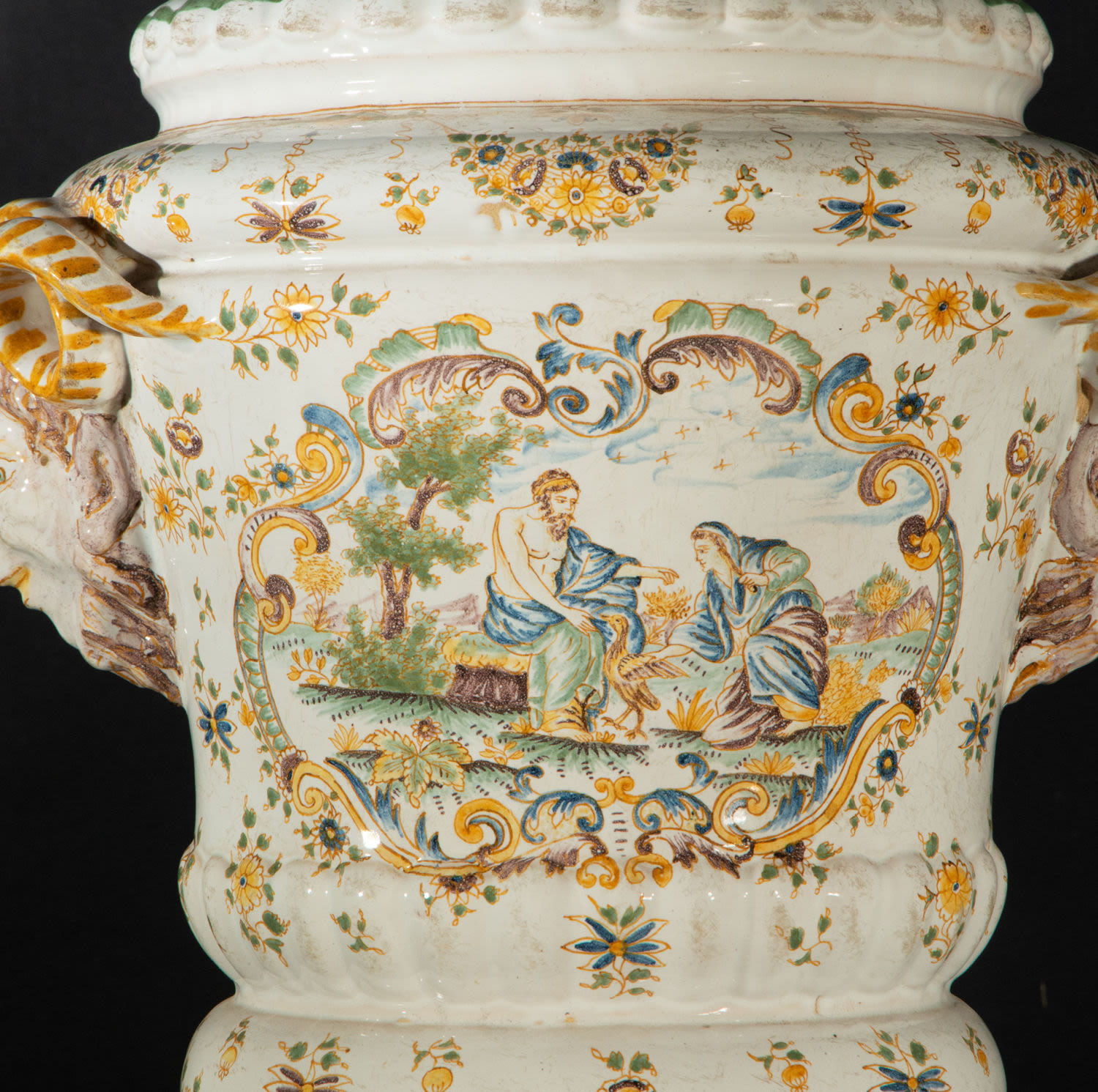Ceramic vase from Moustiers, France, 18th century - Image 3 of 6