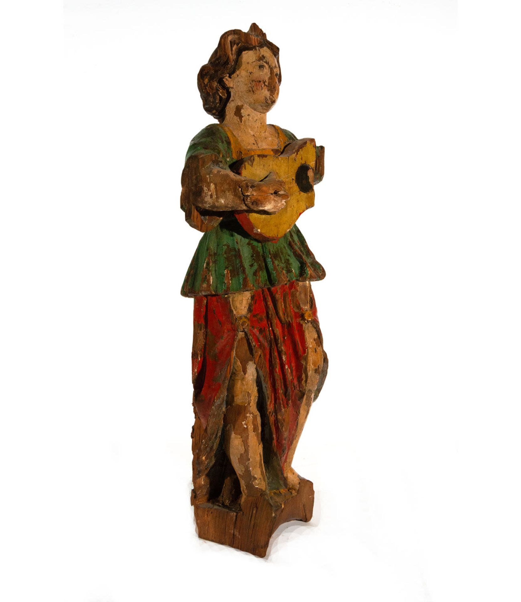 Angel Musician, 18th century Mexican school - Image 3 of 4