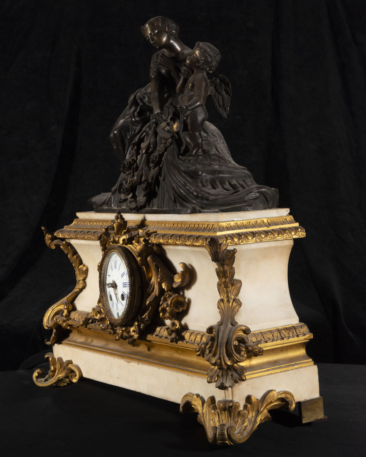 Large Napoleon III Table Clock - Image 5 of 7