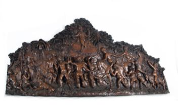 Large relief representing a bacchanal, possibly Austrian school of the 18th - 19th centuries