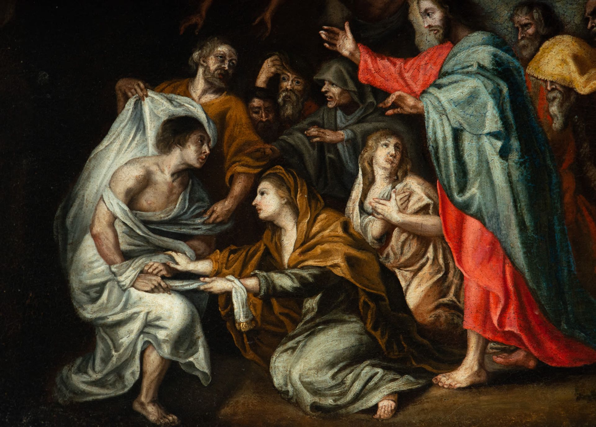 The Miracle of Saint Lazarus, Italian school of the 17th century - Image 2 of 5