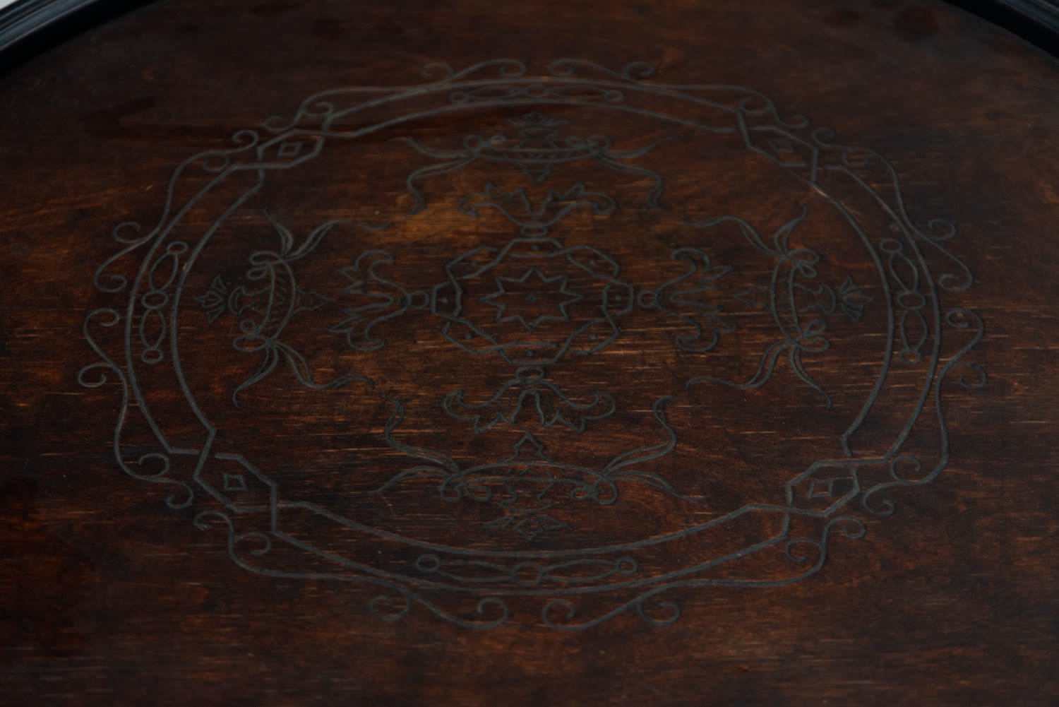 Art Nouveau table in ebonized wood, late 19th century - Image 3 of 4