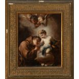 Italian school, possible attribution to Francesco de Mura, Saint Anthony with the Child Jesus, 17th 