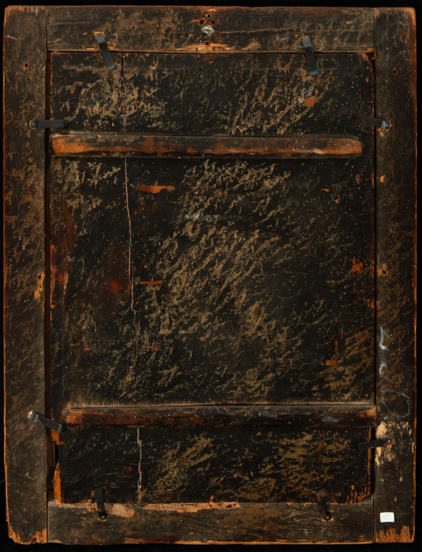 Important antique frame from the 16th century Hispanic Flemish with panel from the workshop of Luis  - Bild 5 aus 5