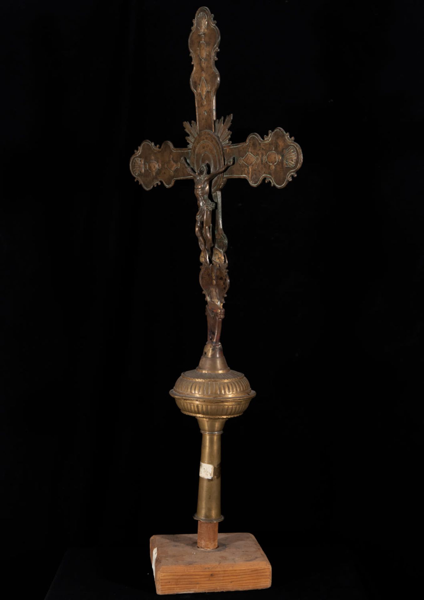 Large Tuscan Gothic Processional Cross of the 15th century - Image 4 of 6