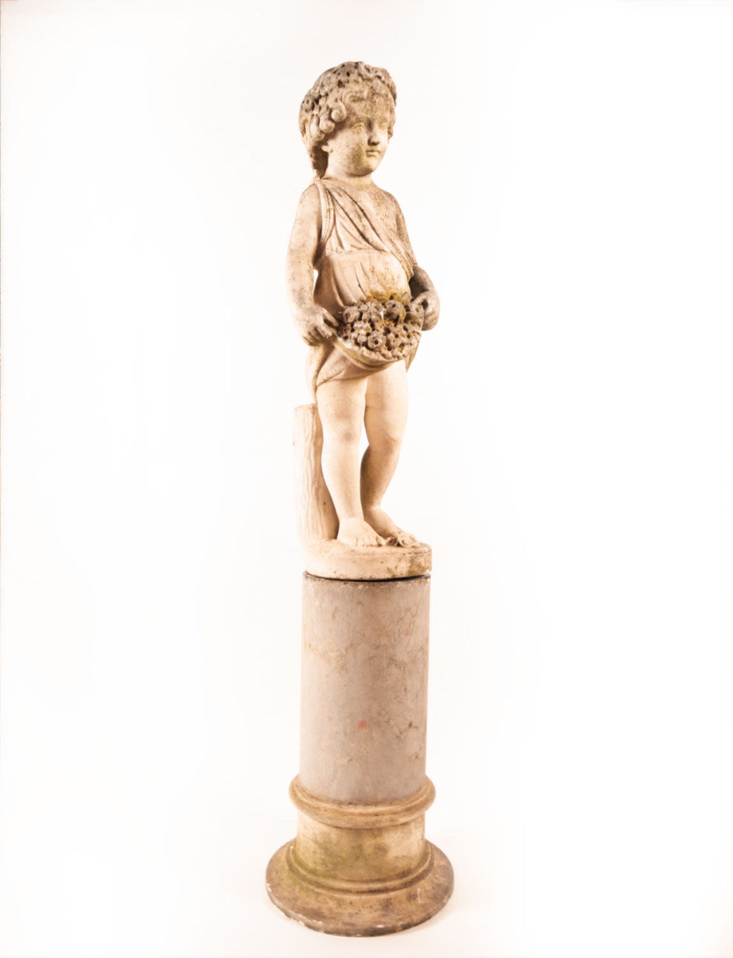 Large Cherub Figure in Marble, France, 18th century - Image 4 of 14