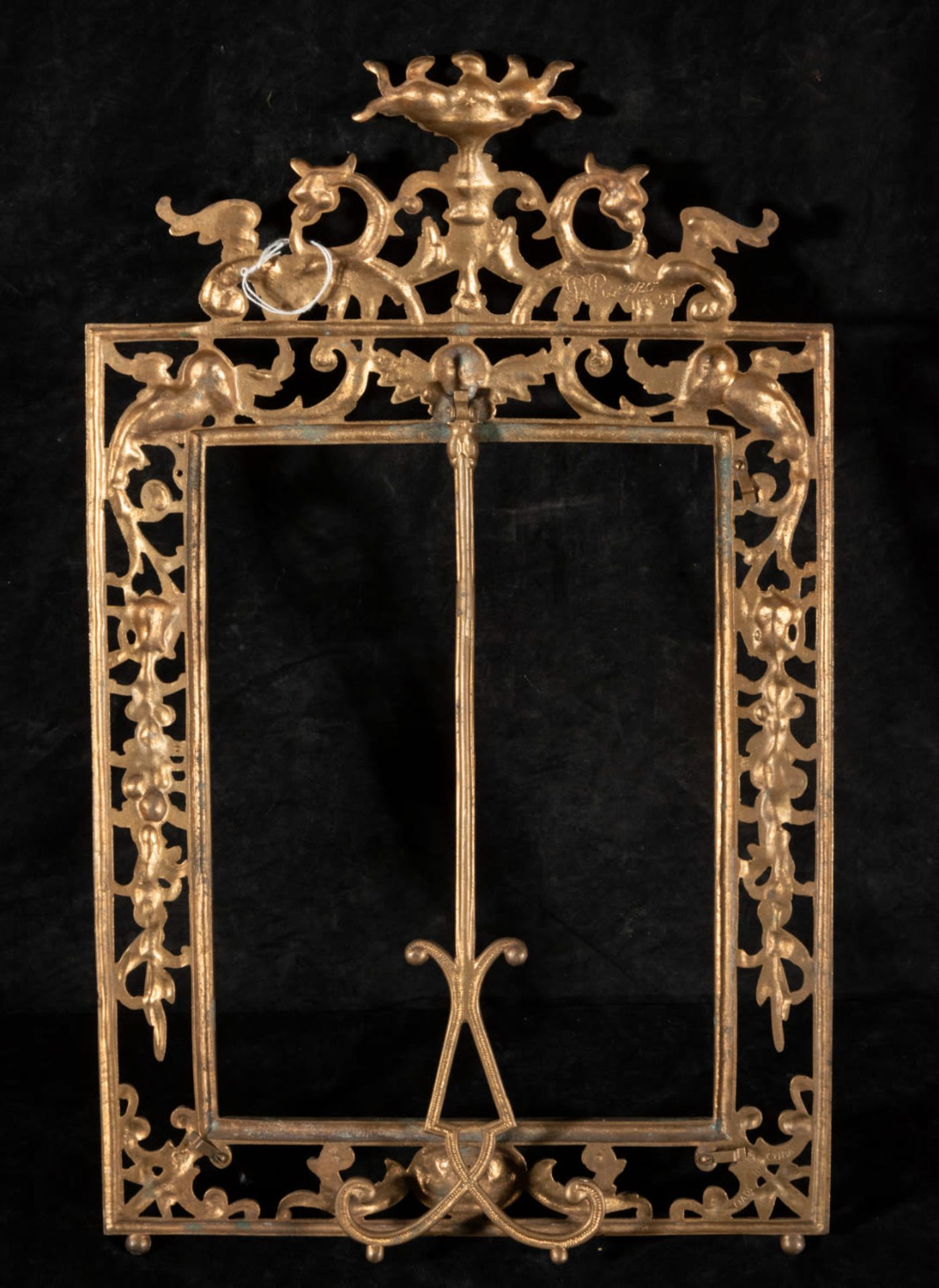 Pair of gilt bronze frames, 19th century - Image 3 of 3