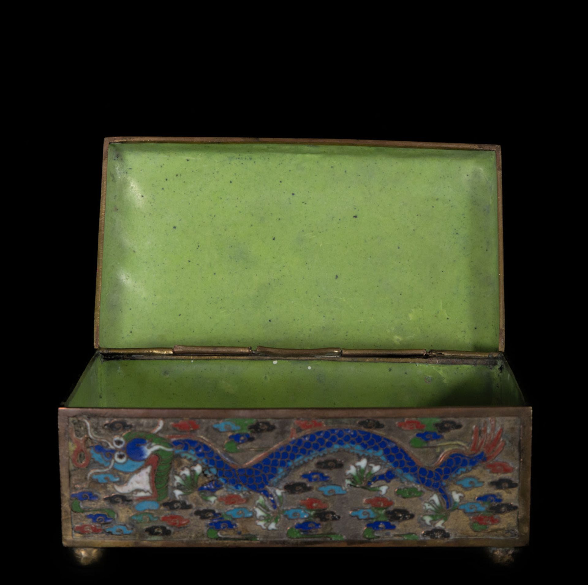 Chinese Cloisonne box from the 19th century - Bild 2 aus 5