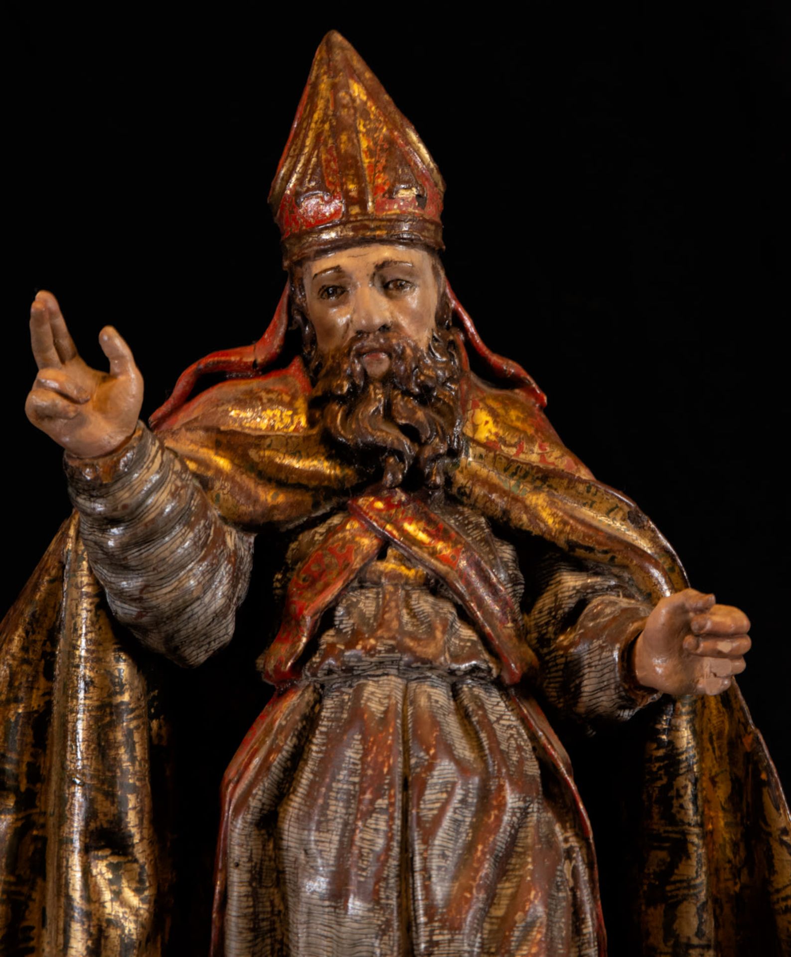 Sculpture of Saint Nicholas of Bari, 17th century - Image 2 of 6