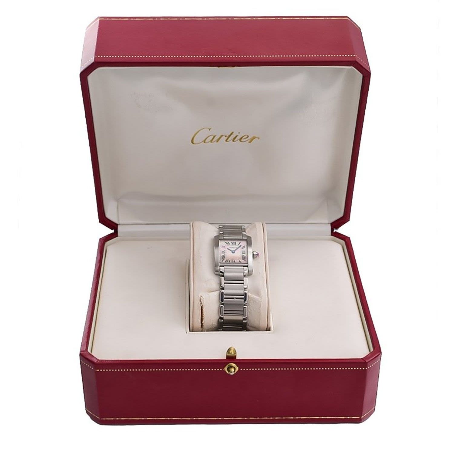 Cartier Tank Française in steel for women, model 2384 - Image 5 of 6